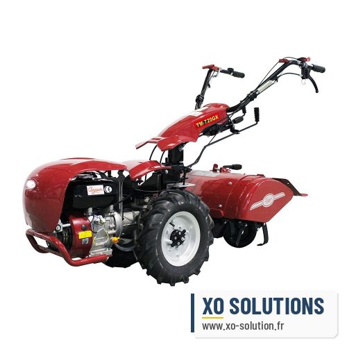 Motoculteur à fraises arrières 9 cv avec prise de force, largeur maxi 660 mm