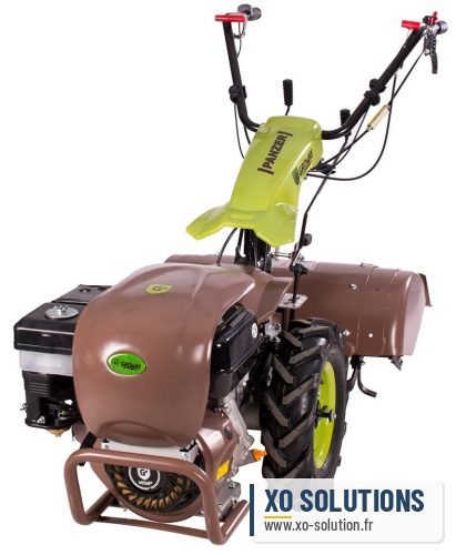 Motoculteur thermique 9 cv à fraises arrières 65 cm 5 vitesses modèle panzer