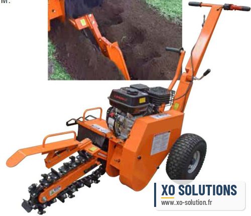 Trancheuse de sol thermique 7cv 212cc, largeur de travail 10cm - photo 5
