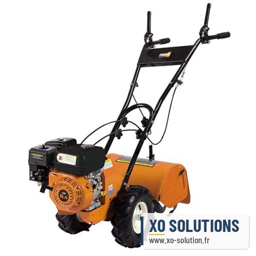 Motobineuse rotovator à fraises arrières largeur 48cm puissance 6.5cv 212cc feider frtf220 avec protège moteur à l'avant - photo 2