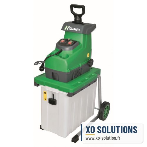 Broyeur de végétaux ribiland prbvb2800 avec moteur électrique silencieux