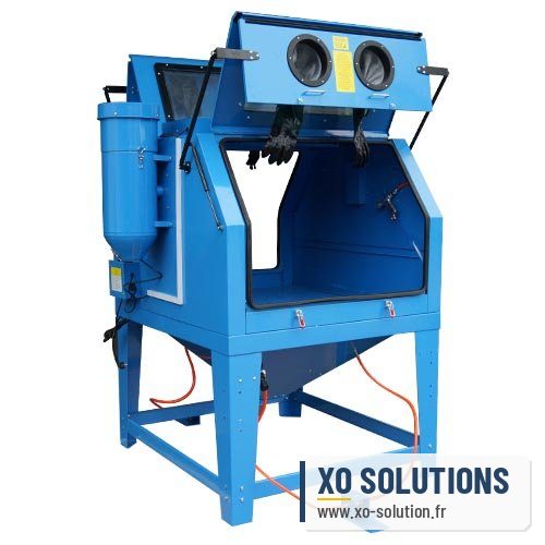 Cabine de sablage pro 1200 litres 230 volt 2 postes de travail