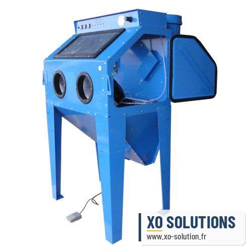 Microbilleuse 350 litres 230v avec 2 portes latérales et collecteur de poussières - photo 2