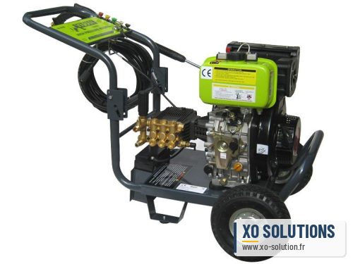 Nettoyeur haute pression diesel 205 bars avec démarrage électrique