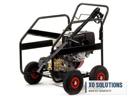 Nettoyeur professionnel haute pression thermique, moteur essence honda gx390 13 cv, 250 bars
