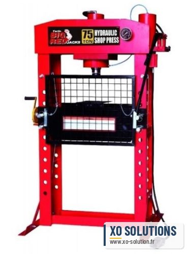 Presse d'atelier hydraulique 75 tonnes sur pied