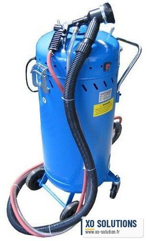 Sableuse mobile complète 106 litres avec aspirateur, 1200 w, permet de recycler le sable - photo 3