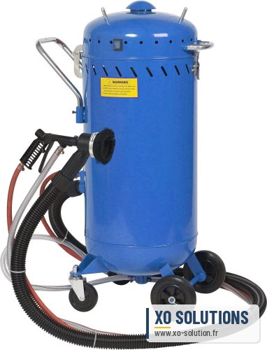 Sableuse mobile complète 106 litres avec aspirateur, 1200 w, permet de recycler le sable - photo 1