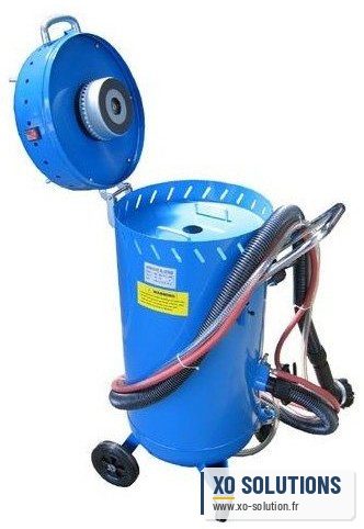 Sableuse mobile complète 106 litres avec aspirateur, 1200 w, permet de recycler le sable - photo 2