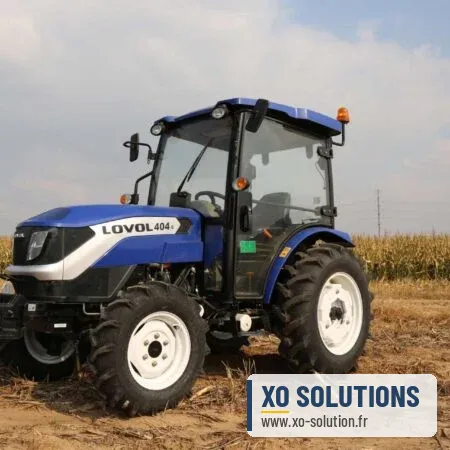 Tracteur Lovol M404C Cabine + Chargeur Frontal